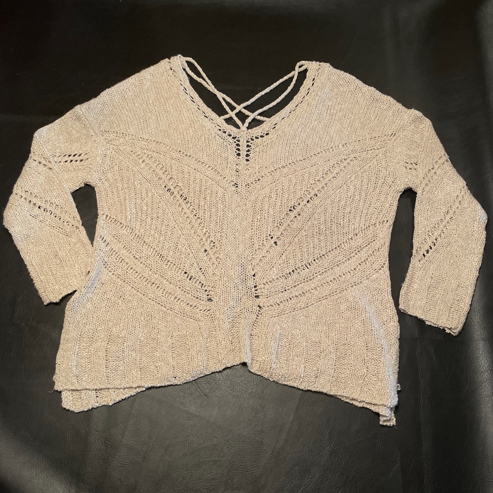 Braeve tan knit sweater
